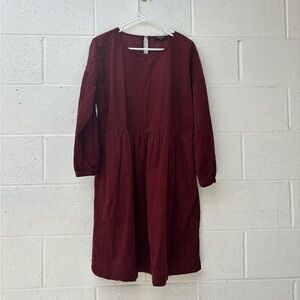 Madewell Elegant Burgundy Dress
